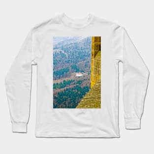 Maria Zell Chapel viewed from Burg Hohenzollern Castle Long Sleeve T-Shirt